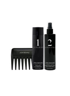 Jon Renau Synthetic Hair Shampoo & Conditioner - Shampoo & Conditioner Set With Wide Tooth Comb
