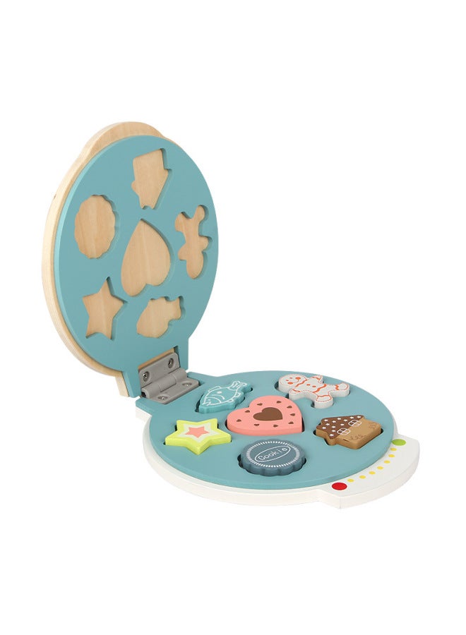 Wooden Simulation Baking Machine Play House Toys Boys And Girls Shape Matching Enlightenment Puzzle Manual Kitchenware Gift-Color:YLB-Cracker Maker 0.9  - Image 5