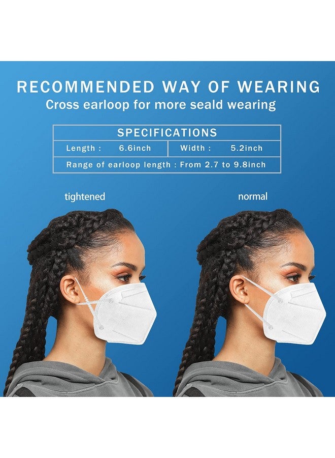 Hotodeal Hotodeal KN95 Face Mask 20 PCS,5 Layers Cup Dust Mask Against PM2.5 from Fire Smoke, Dust, for Men, Women, Essential Workers(White)  - Image 5