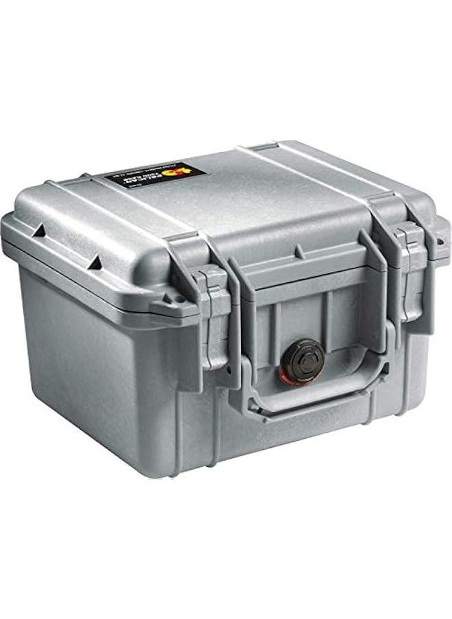 Pelican 1300 Silver Foam Camera Case  - Image 1