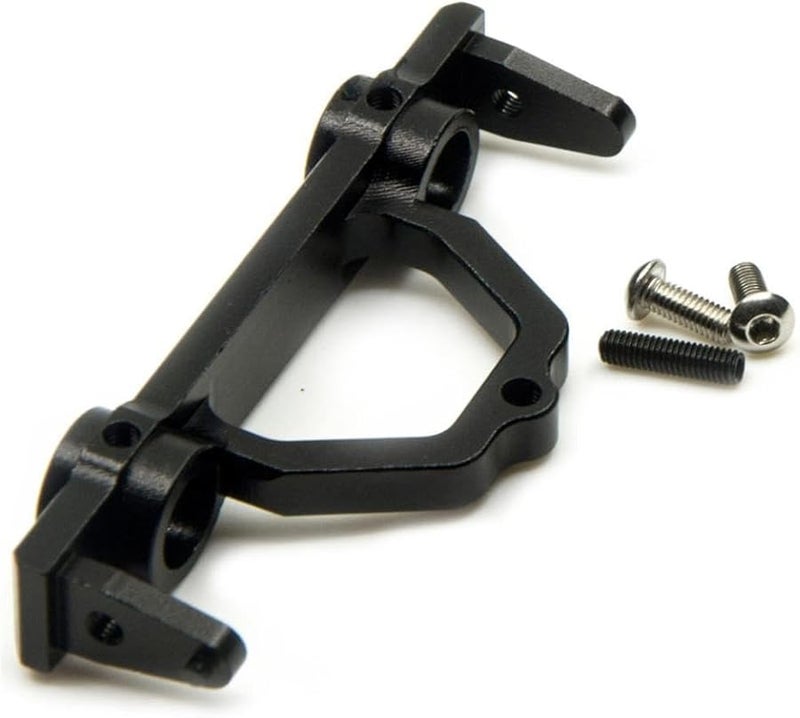 حامل مصد ألومنيوم خلفي أسود لأجزاء ترقية سيارة RC كرولر بمقياس 1:10 - Image 1