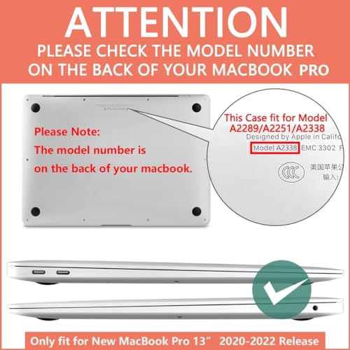 CISSOOK Creative Bulb Case for MacBook Pro 13 Inch 2025-2020 Release A2338 A2251 A2289, Hard Shell Cover with Keyboard Cover Screen Protector for MacBook Pro 13 M2 M1, Bulb - Image 2