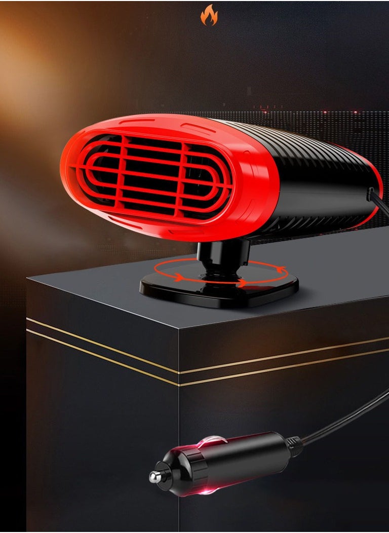 12/24 Volt Car Heater 120W Portable Heater for Car Defroster, Car Heater that Plugs into Cigarette Lighter