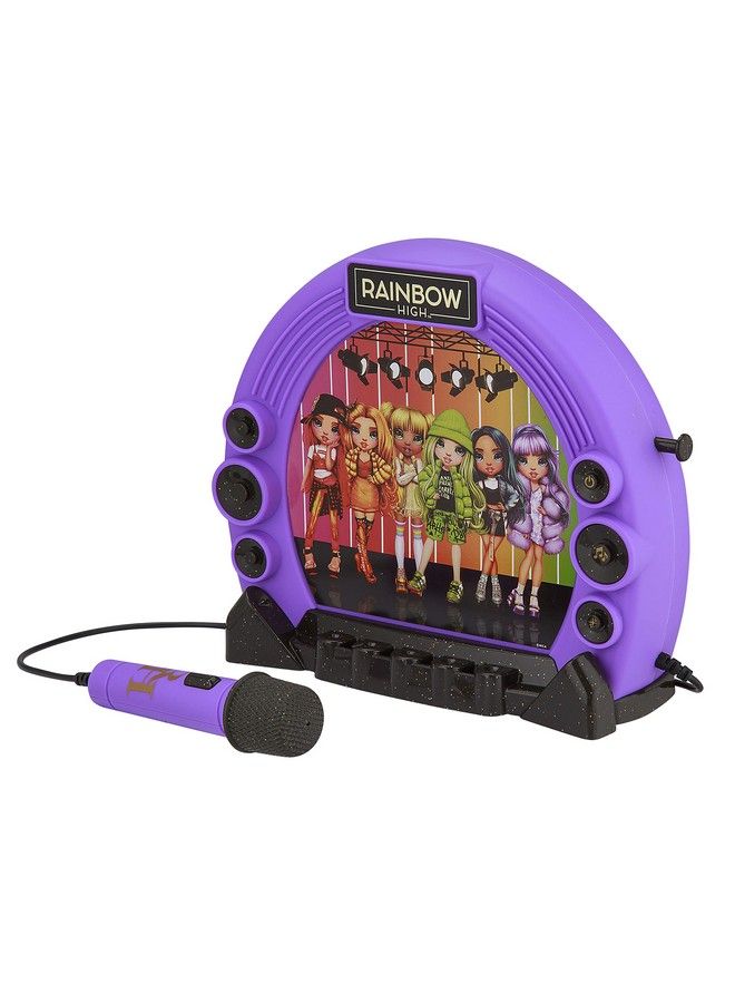 eKids Rh115.Emv22 Rainbow High Sing Along Boombox With Microphone Built In Music Flashing Lights Real Working Mic - Image 3