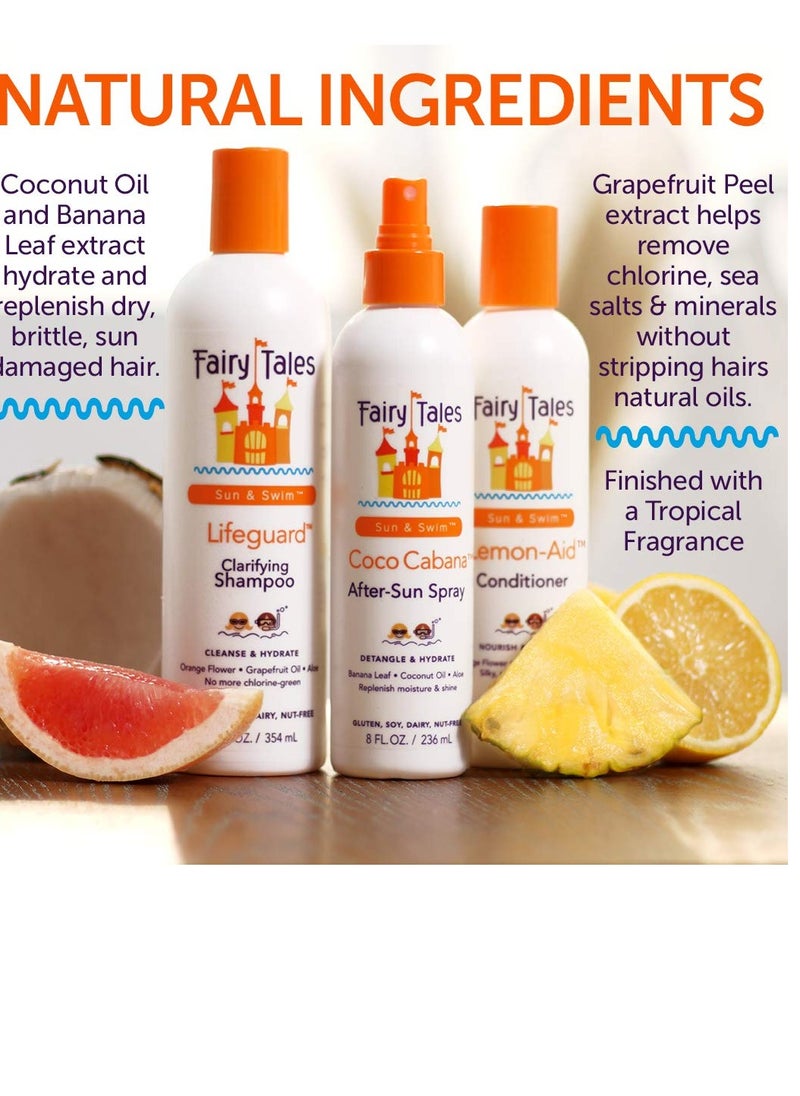 Fairy Tales - Fairy Tales Swim Shampoo for Kids - 32 oz | Made with Natural Ingredients in the USA | Chlorine Removal Swimmer Shampoo for Kids | No Parabens, Sulfates, or Synthetic dyes - Image 1
