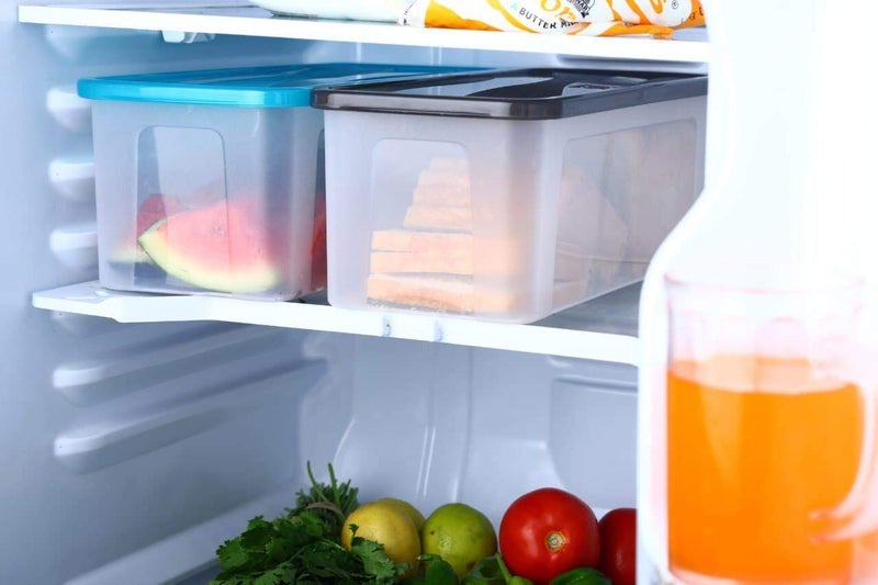 KD ZONE Bread box Plastic jars Container for kitchen Multi Storage container with Lid Pack of 3 Set Black Lid2000ml - Image 3