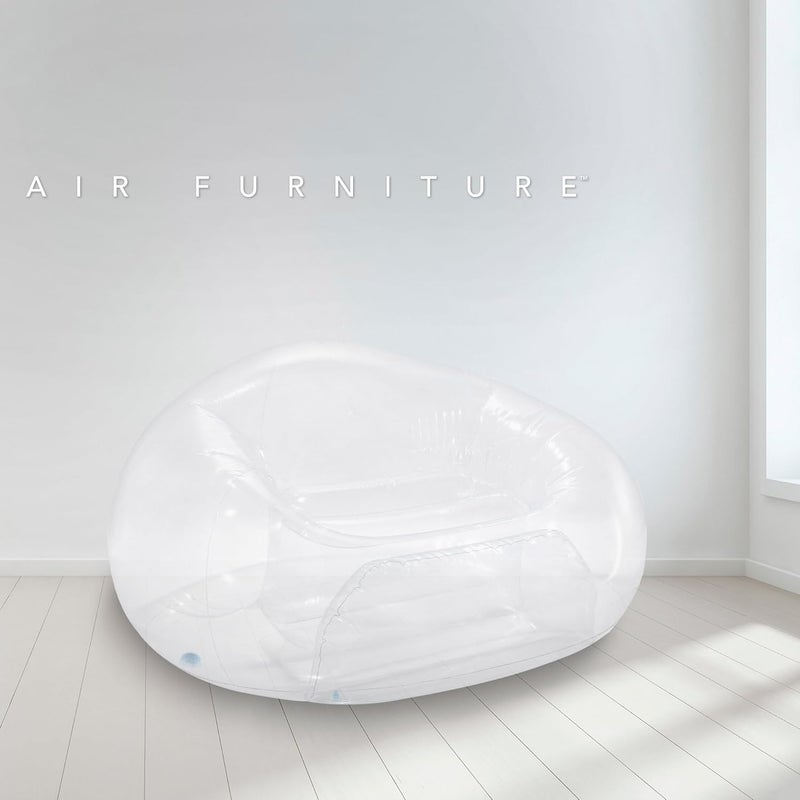 Intex Inflatable Beanless Bag Chair - Transparent - Image 4