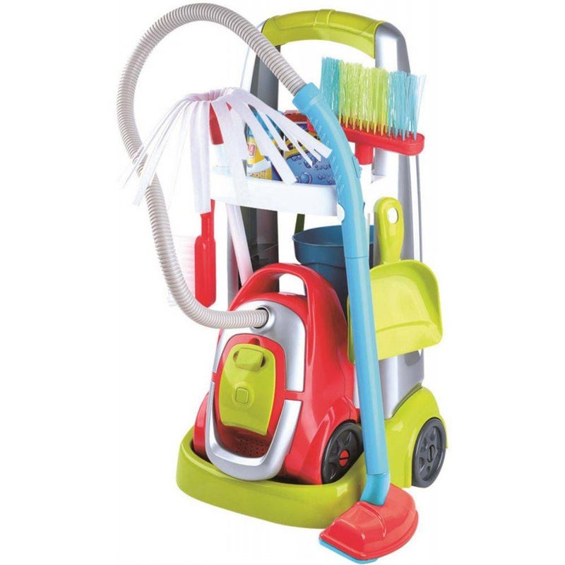 PlayGo House Cleaning Trolley with Power Vacuum Playset (21 Pieces) - Image 2