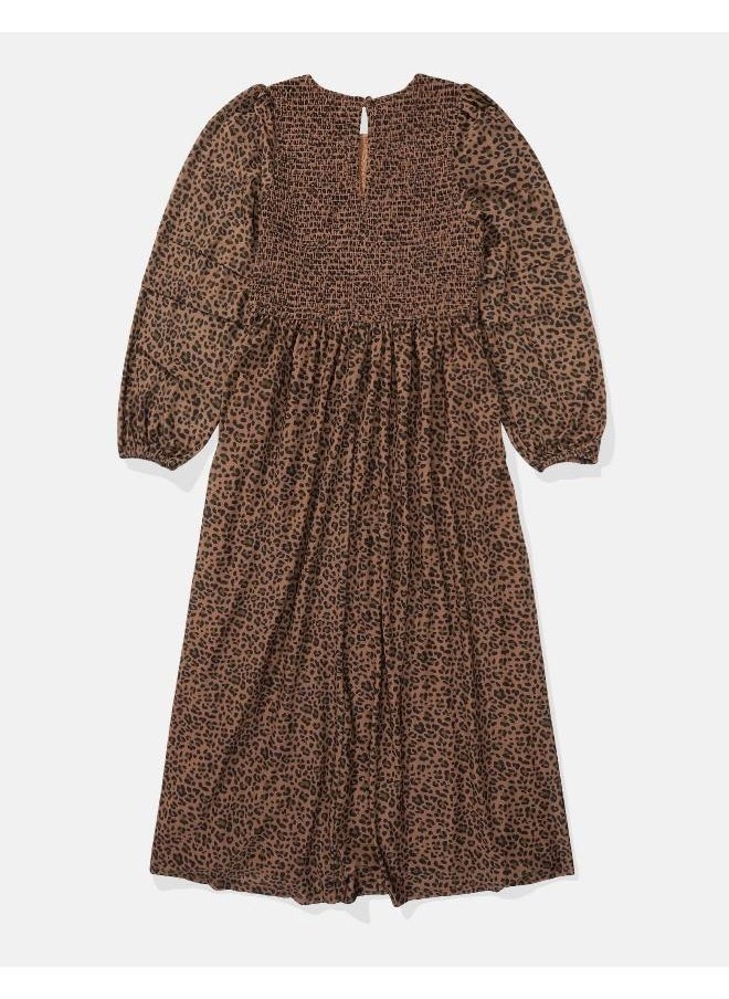 American Eagle AE Smocked Midi Dress  - Image 4