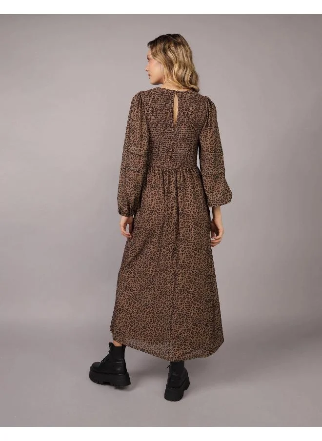 American Eagle AE Smocked Midi Dress