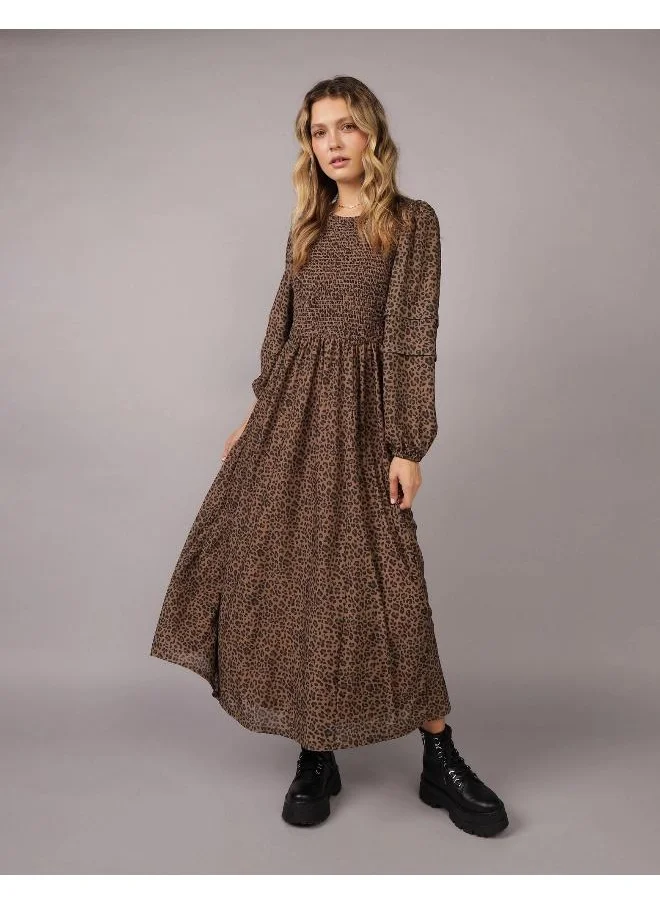 American Eagle AE Smocked Midi Dress