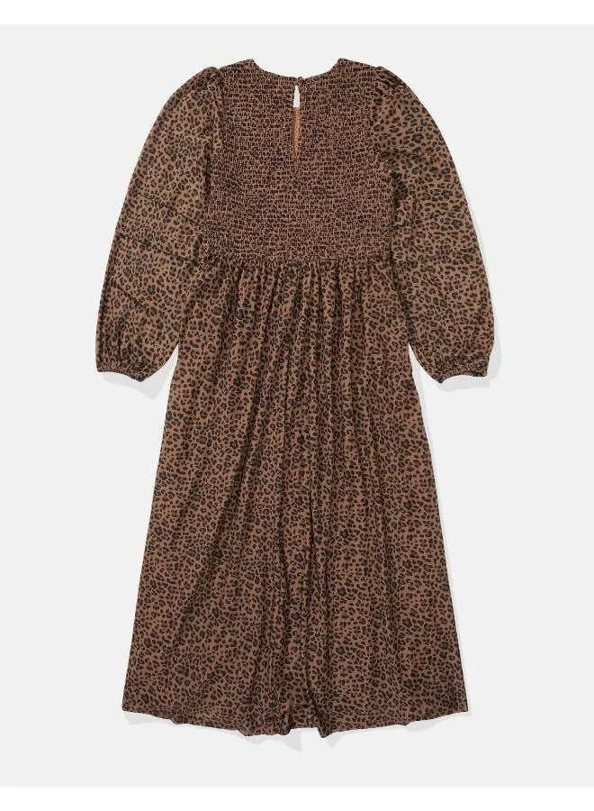 American Eagle Leopard Print Dress