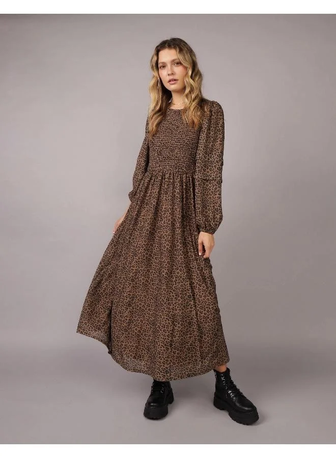 American Eagle Leopard Print Dress