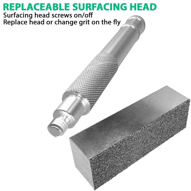 ATLIN Grinding Wheel Dressing Tool - 36 Grit & 120 Grit Diamond Dresser - True Up and Restore Grinding Wheels - Image 4