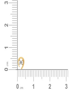 Malabar Gold and Diamonds 18 Carat 750 Purity Yellow Diamond Nosepin MNGNNP0287YVS-G for Women  - Image 4