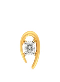 Malabar Gold and Diamonds 18 Carat 750 Purity Yellow Diamond Nosepin MNGNNP0287YVS-G for Women  - Image 2