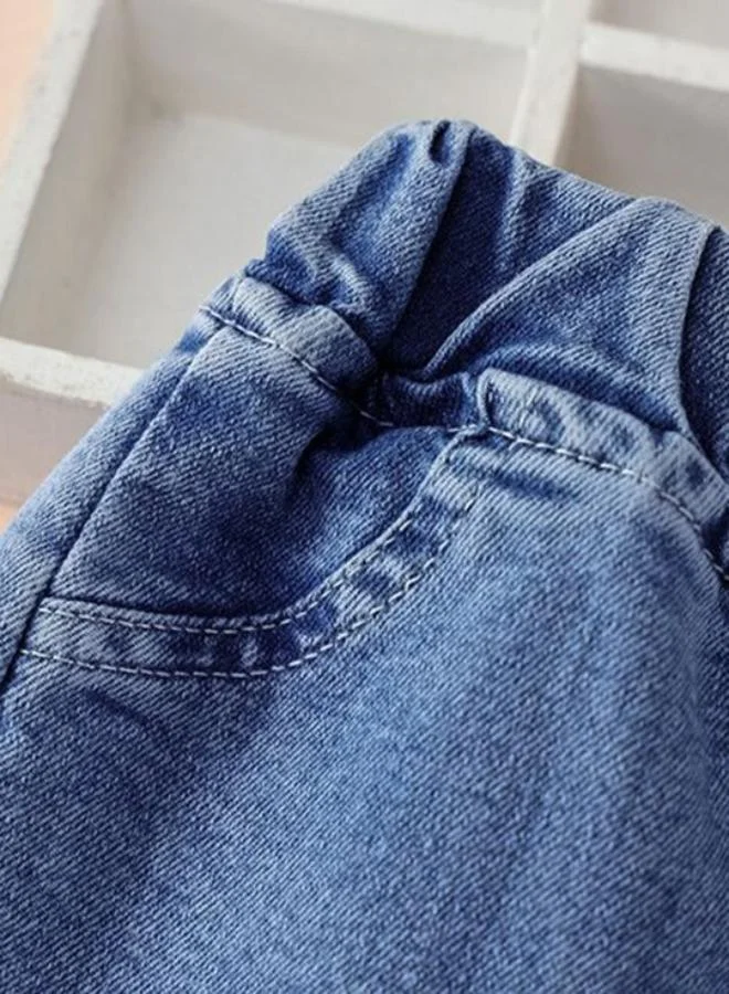 YUNIQEE Blue Straight High Rise Solid jeans
