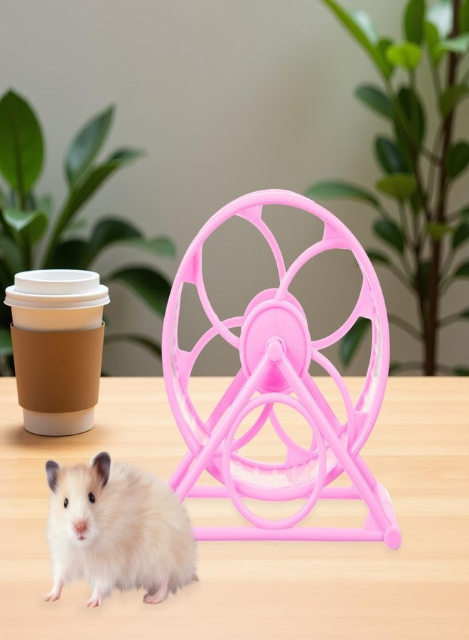 POPETPOP Silent Hamster Wheel 12-inch Adjustable Exercise Wheel for Hamsters Gerbils and Guinea Pigs Sturdy Plastic Non-Slip Base for Indoor PET Cages - Image 2