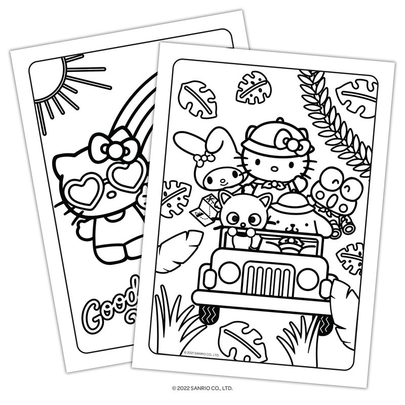 Bendon Hello Kitty and Friends Create a Scene Over 350 Stickers, Activity Pad to Color - Image 3