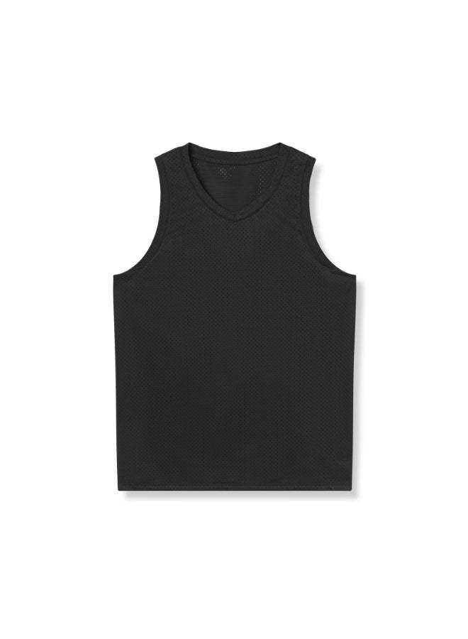 Mens Gym Tank top Men Fitness Sleeveless Shirt Male Mesh Breathable Fitness Sports Vest Undershirt Gyms Running Vest Men - Image 1