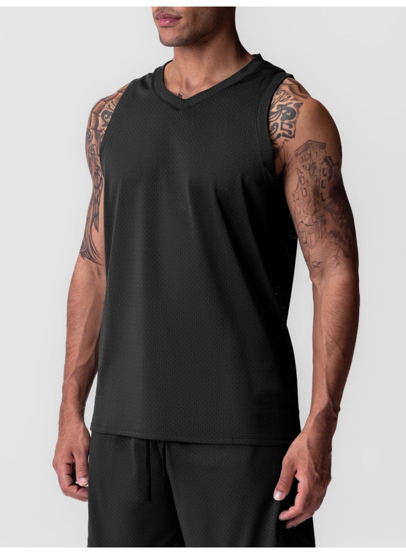 Mens Gym Tank top Men Fitness Sleeveless Shirt Male Mesh Breathable Fitness Sports Vest Undershirt Gyms Running Vest Men - Image 2