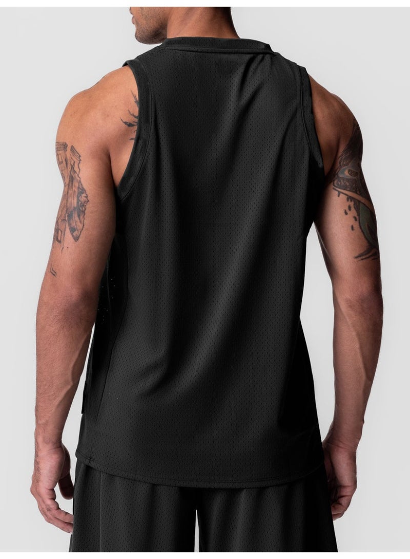 Mens Gym Tank top Men Fitness Sleeveless Shirt Male Mesh Breathable Fitness Sports Vest Undershirt Gyms Running Vest Men - Image 3