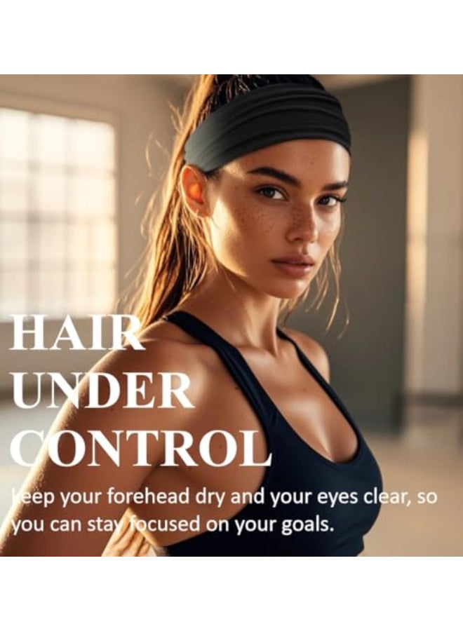 TERSE Sweat Bands Headbands for Women Workout Headbands for Women Non Slip Sweatbands for Sports Yoga Running - Image 3