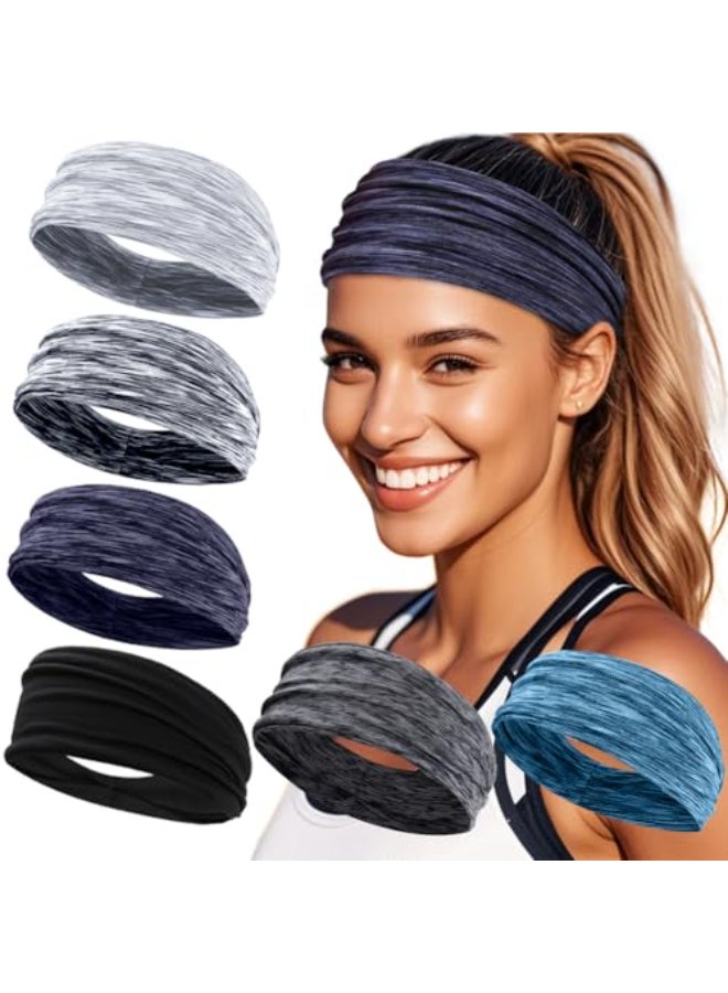 TERSE Sweat Bands Headbands for Women Workout Headbands for Women Non Slip Sweatbands for Sports Yoga Running - Image 1
