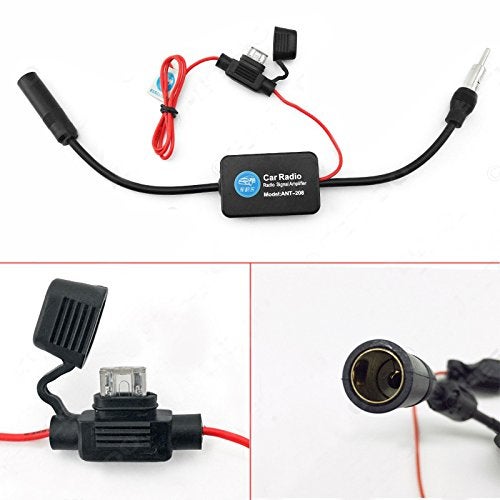 KUNFINE Universal Auto Car Radio FM Antenna Signal Booster Amp Amplifier for Marine Car Vehicle Boat RV 12V Signal Antenna Enhance - Image 3