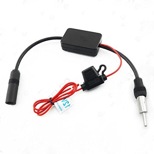 KUNFINE Universal Auto Car Radio FM Antenna Signal Booster Amp Amplifier for Marine Car Vehicle Boat RV 12V Signal Antenna Enhance - Image 1