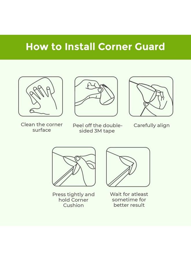 Safe-O-Kid Baby Proofing Corner Guards High Resistant Adhesive Guards Soft And Transparent Corner Protector Corner Covers For Furniture Sharp Corner Pack Of 16 - Image 5