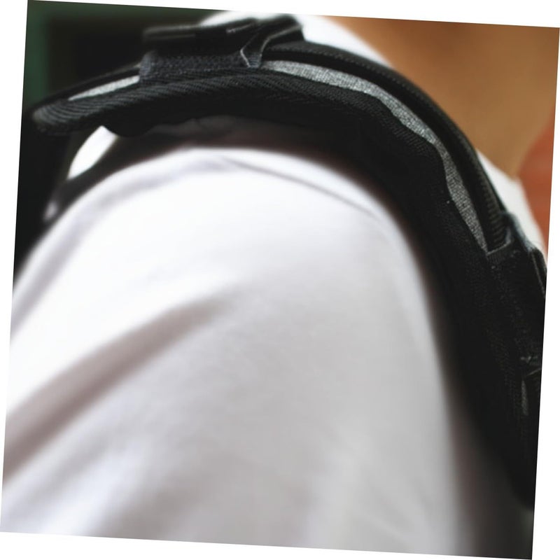 Backpack Shoulder Pad Lightweight Pressure Relief Non Straps Hiking Travel Daily Use Black - Image 5