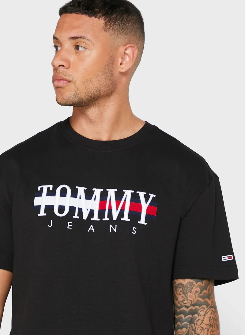TOMMY JEANS Timeless Logo Crew Neck T-Shirt