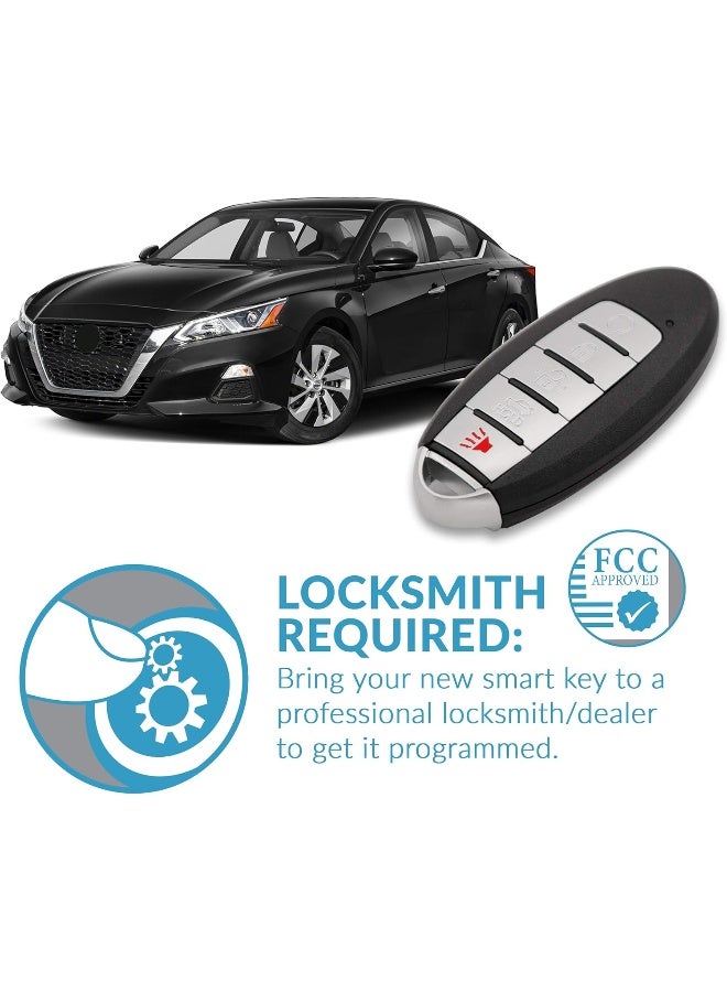 Keyless2Go Replacement for 5 Button Proximity Smart Key Nissan KR5TXN4 285E3-6CA6A - Image 5