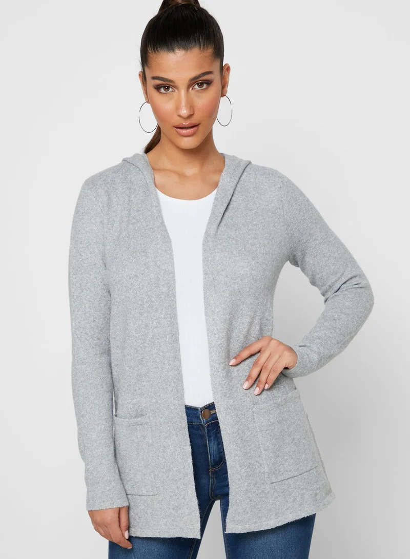 VERO MODA Doffy Long Sleeve Open Hood Cardigan