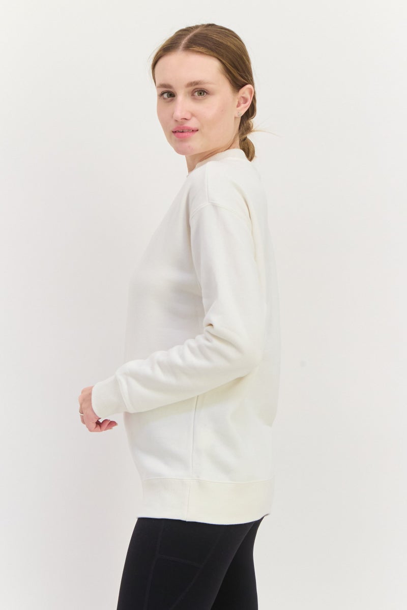 PUMA Women Sportswear Fit Long Sleeves Outdoor Sweatshirt, Off White - Image 4