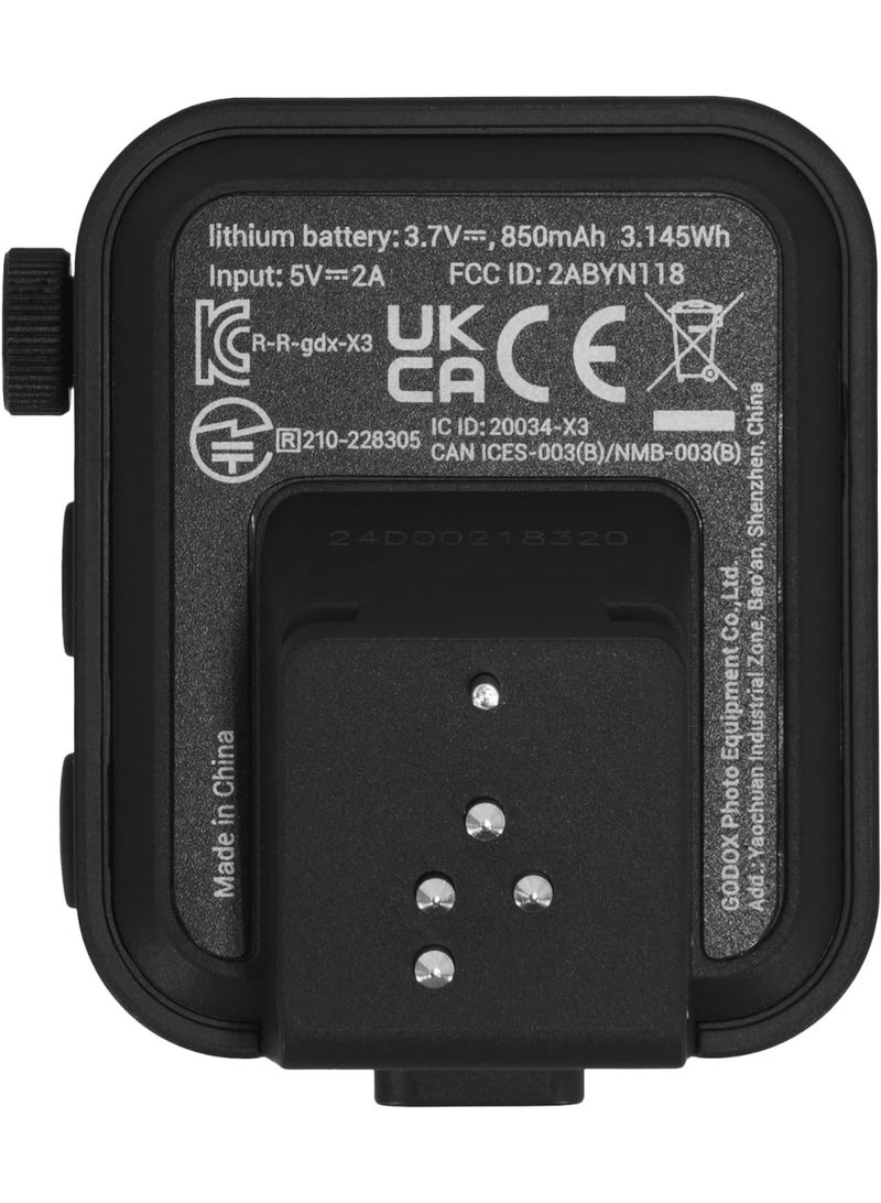 Godox Godox X3 X3S Flash Trigger for Sony, Touchscreen interface & local controls, Built-in Type-C Charging Battrery, TTL HSS 2.4G Wireless Speedlite Trigger kit with Storage Bag for indoor outdoor shooting - Image 5
