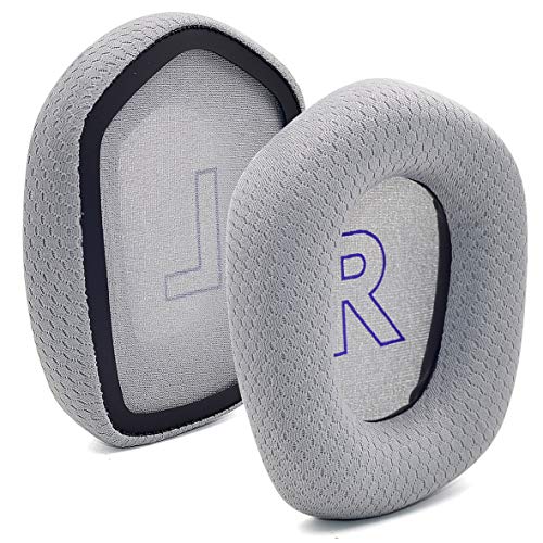 defean G733 Earpads - defean Replacement Ear Cushion Cover Compatible with Logitech G733 G 733 Lightspeed Wireless Gaming Headset,Ear Pads with Durable Mesh Fabric, Comfort Noise Isolation Foam (Gray) - Image 1