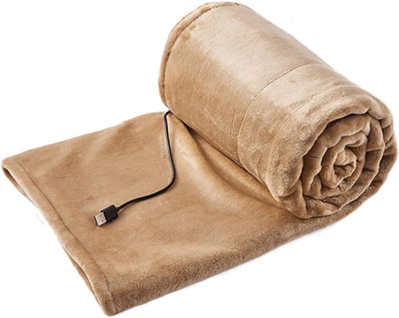 klarako Office Blanket Lunch Heating Pad Knee Blanket Heating 39.3×31inch Blanket Hand Electric Break Multifunctional Warmer USB Home Textiles Workout Gear (Yellow, One Size) - Image 2
