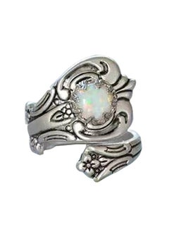Adjustable Sterling Silver Opal Ring