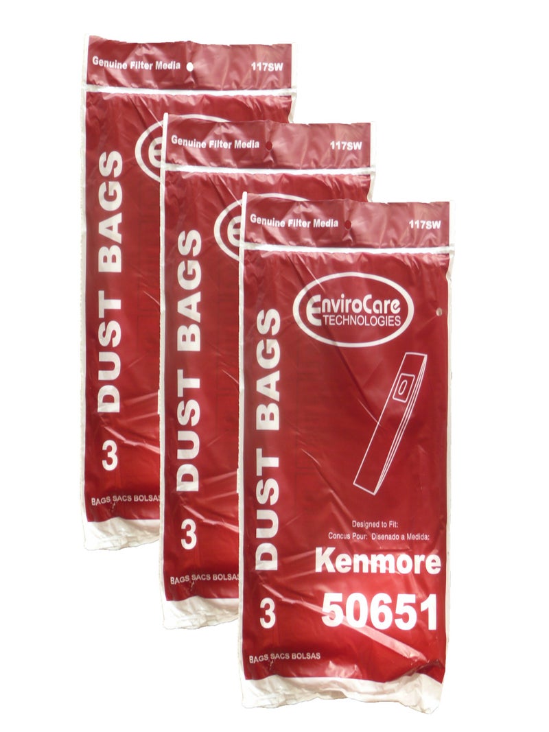 EnviroCare Replacement Vacuum Bags Designed to Fit Kenmore Type L 50651 Uprights 9 Pack - Image 1