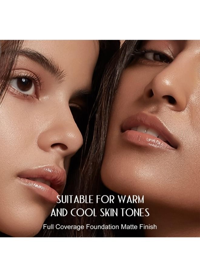 daroge Botox Moisturizing HD Liquid Matte Makeup Foundation 45 ml - Beige - Image 5