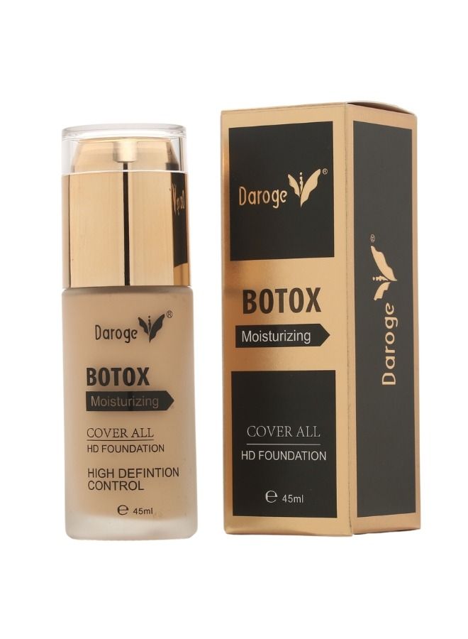 daroge Botox Moisturizing HD Liquid Matte Makeup Foundation 45 ml - Beige - Image 3