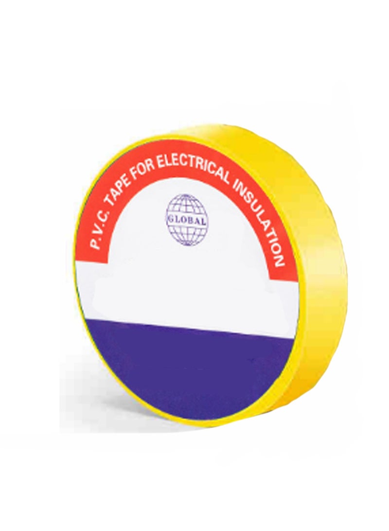 Generic Yellow 10m Insulation Tape, Electrical Tape Insulation Pvc Sticky Waterproof High Temperature Resistant  - Image 1