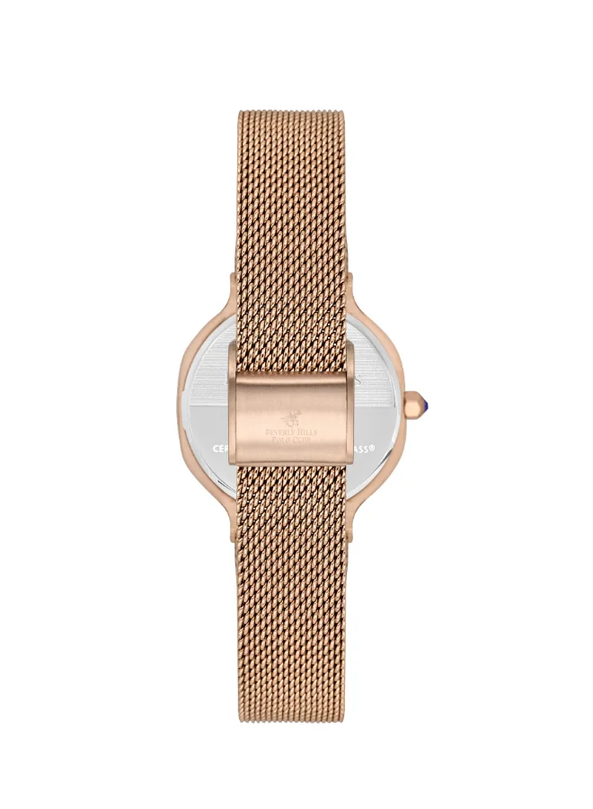BEVERLY HILLS POLO CLUB Polo Club Women's Watch, Analog Display and Stainless Steel Strap - BP3621X.420, Rose Gold