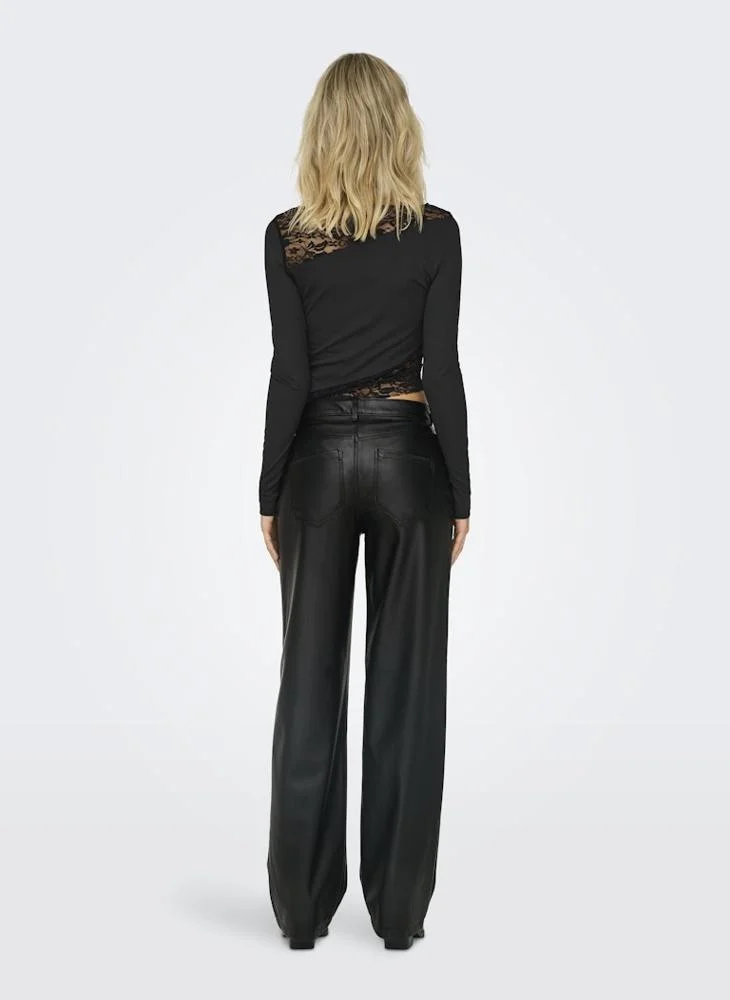 ONLY ONLKIRI High Waist FAUX LEATHER Pants "32