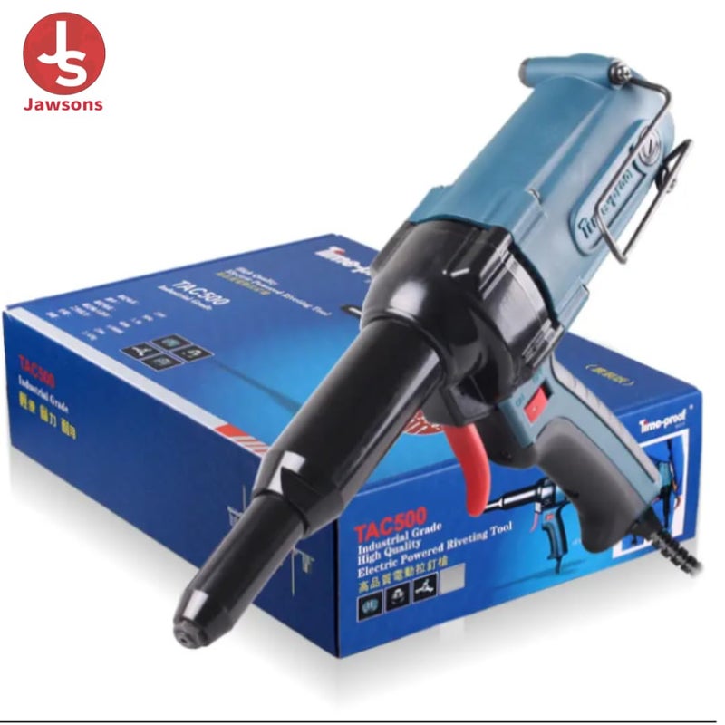 JAWSONS Timeproof Pistol Electric Rivet Gun TAC500 Industrial Grade Electric Powered 400W Capacity 30mm50mm Blind Rivets Heavy Duty Fast Hitting Rivet Gun - Image 2