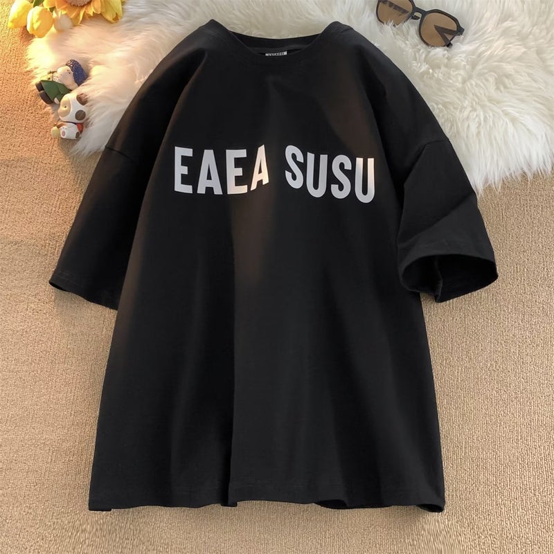 American Style Retro Short-Sleeved Men'S Summer Loose Clothes Heavy High Street Trendy Half-Sleeved Teenager 2023 New T-Shirt - Image 1
