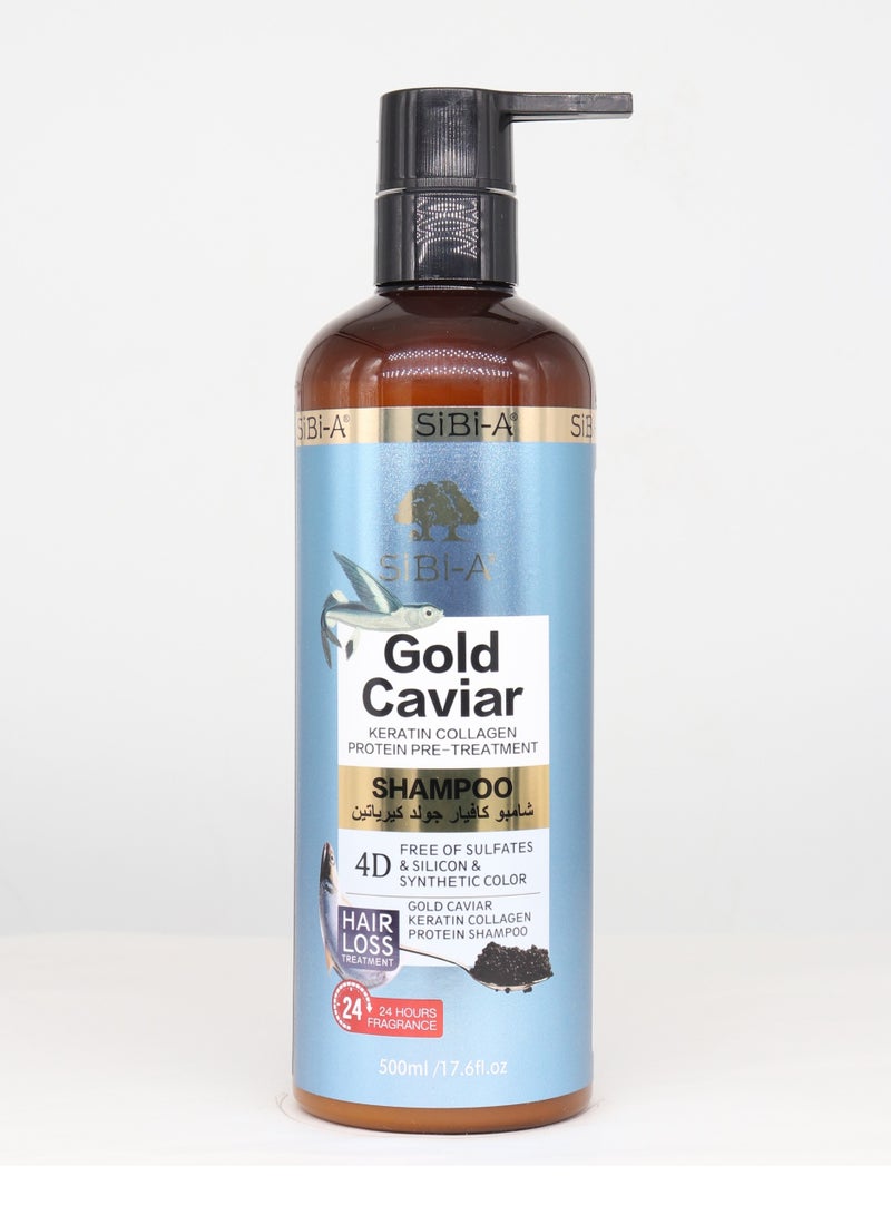 سيبي_ايه مجموعة العناية بالشعر  كفيار وجولد كرياتين شامبو500 مل بلسم 500مل - Image 2