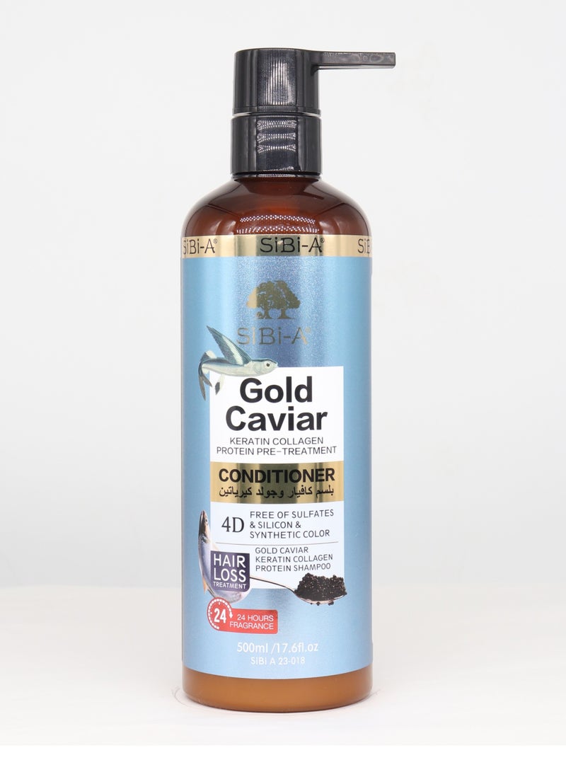 سيبي_ايه مجموعة العناية بالشعر  كفيار وجولد كرياتين شامبو500 مل بلسم 500مل - Image 3